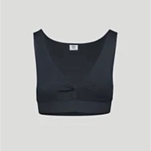 Aritzia Sunday Best Elena Tank - Black | Cropped, twist-front tank